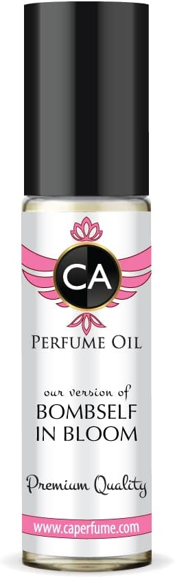 CA Perfume Club Impression of Victoria S. Bombself In Bloom For Women Replica Fragrance Body Oil Dupes Alcohol-Free Essential Aromatherapy Sample Travel Size Long Lasting Attar Roll-On 0.3 Fl Oz/10ml