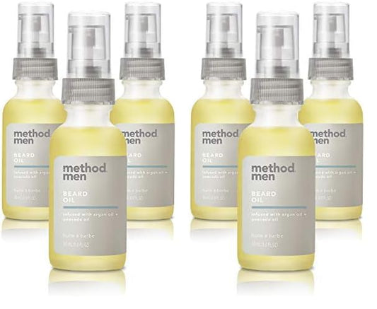 Method Men Beard Oil, Sea + Surf, 1 Ounce, 6 pack
