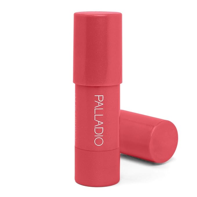 Palladio I'm Blushing 2-in-1 Cheek and Lip Tint, Buildable Lightweight Cream Blush, Sheer Multi Stick Hydrating formula, All day wear, Easy Application, Shimmery, Blends Perfectly to Skin, Sweetheart