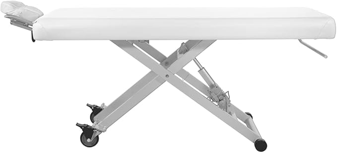 SKINACT Stella Electric Medical Spa Treatment Table (Facial Chair/Bed) ADA Compliant (White)