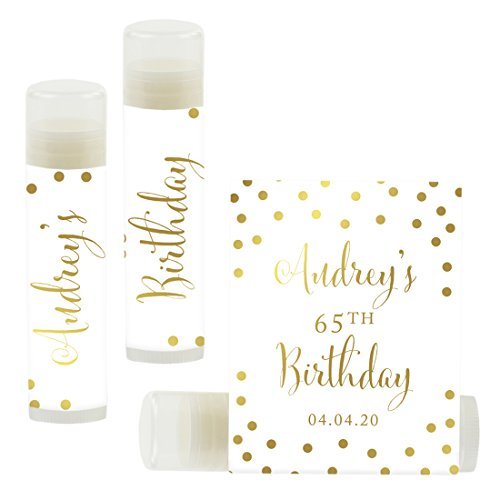 Andaz Press Personalized Milestone Birthday Party Gold