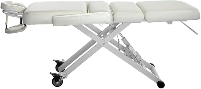 SKINACT Cleo Electric Spa Treatment Table, Facial Massage Bed ADA Compliant (Beige)
