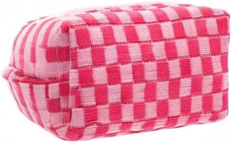 Pazimiik checkered makeup bag for
