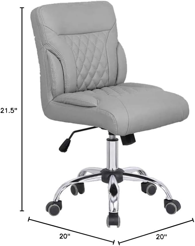 T-Spa Manicure Chair Eco-2 for Professional Beauty Salon Nail Shop Spa (Gray, Technician Chair)