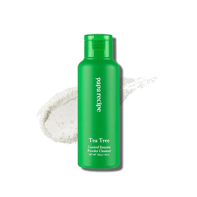Papa Recipe Tea Tree Enzyme Powder Cleanser – Gentle Exfoliating Facial Wash for Sensitive Skin – Low pH Korean Skincare Face Wash for Clearer, Calmer Skin
