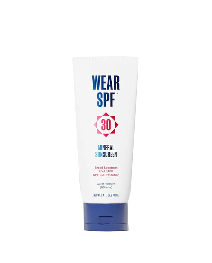 Mineral Sunscreen SPF 30 Broad Spectrum Sun Lotion for Face and Body Antioxidant-Infused, Chemical-Free and Formulated with Zinc Oxide for Powerful UVA/UVB Protection, 3.4 oz