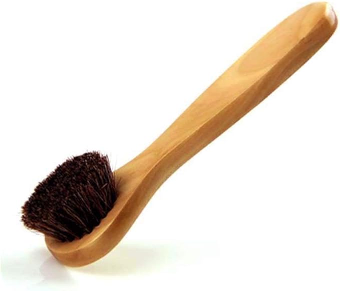 Facial Cleansing Brush, Wood Handle Soft Horsehair Natural Bristles Face Brush Cleanser, 2 Pack Face Skin Care Exfoliating Scrub Brush.