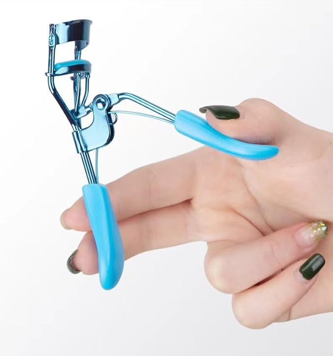 Blue Eyelash Curlers for Women Eyelash Curler with 4 Replacement Refill Pads Lash Curler Premium Quality Eye Lash Curler Makeup Eyelashes Tool to Curl and Lifted Lashes Eye
