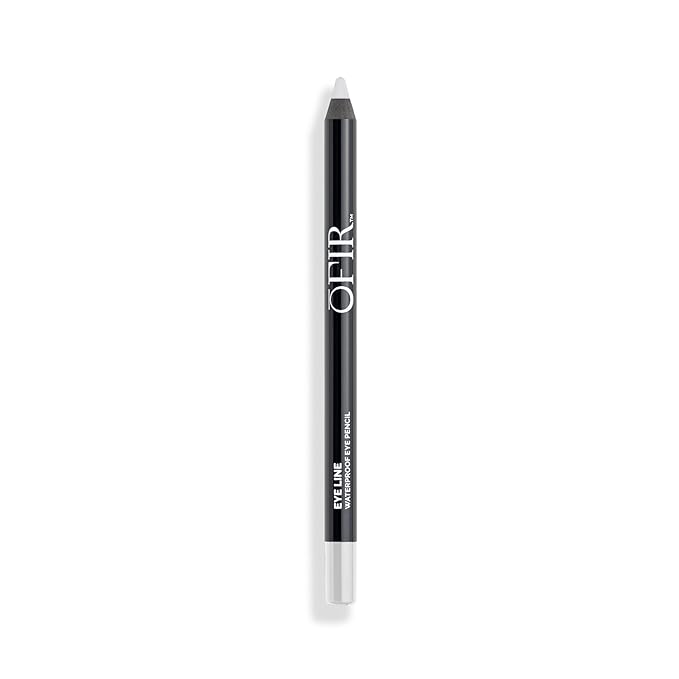 OFIR Waterproof Eye Pencil | Vegan, Cruelty-Free & Smudge-Proof | Creamy Gel Formula for Smooth Application | Long-Lasting, Full-Coverage, Precise Eyeliner Pencil (Chalkshine - Pearlescent White)