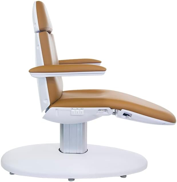 SKINACT Venus Camel Orange Electric Medical Spa Treatment Table/Chair with Free Hand Remote Control