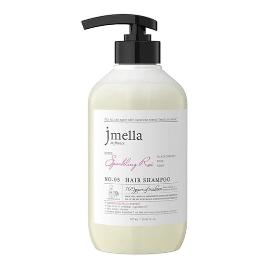 jmella IN FRANCE Sparkling Rose Shampoo16.9 floz with luxury frangrance- Made by French Perfumer -Chemical free from parabenand -Strawberry leaf extract