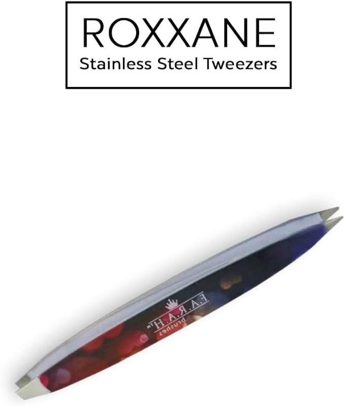 F.A.R.A.H Professional Z-Tweeze Dual Ended Tweezer - Roxxane Stainless Steel Tweezers