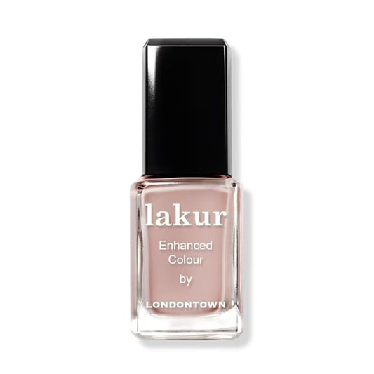 LONDONTOWN lakur Nail Polish - Chip-Resistant, Non-Toxic, Conditions & Hydrates Nails | Glossy Pink Beige, Rose Latte, .40 fl oz