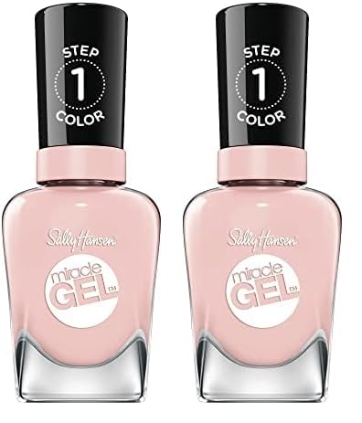 Sally Hansen Miracle Gel Nail Polish, Shade Once Chiffon a Time 248 (Packaging May Vary) (Sheer) (Pack of 2)