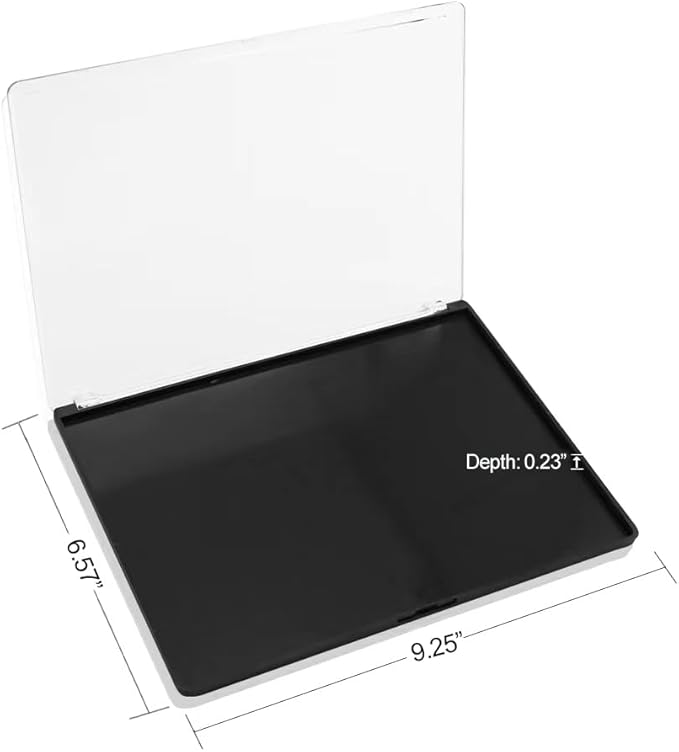 XL Large Empty Magnetic Makeup Eyeshadow Palette with Clear Cover and 20pcs Adhesive Stickers for DIY Your Own Eyeshadow, Blush Palette 9.25'' x6.57''