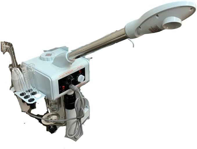 Prime 13 in 1 Facial Machine: High Frequency Aromatherapy Steamer, Galvanic, Brush Massager, Vacuum Extractor, Diffuser and Hot Towel Warmer