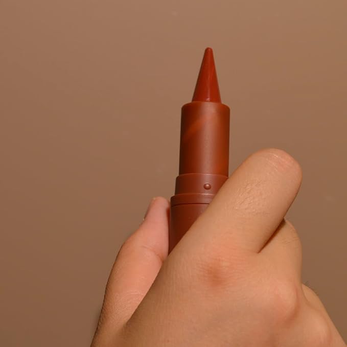 3Pcs 2-in-1 Gradient Lip Liner and Lipstick Lip Combo Set - Coffee Bean & Mulberry & Dark Colors Achieve Flawless Contour and Gradual Ombre Effect Crayon Form Cone Tip, Dark Brown Black Lip Liner Set