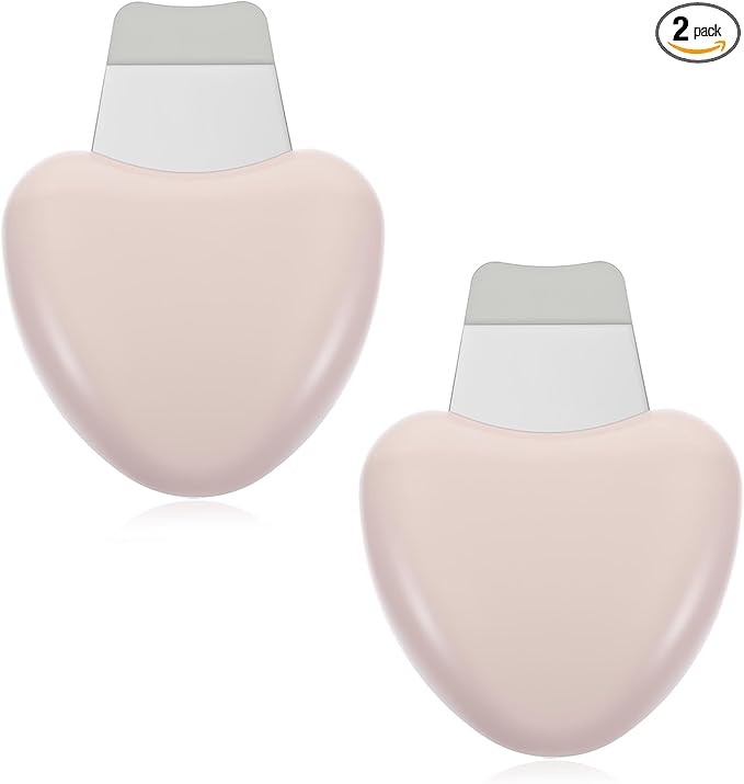 2 PCS Face Spatula Nose Scraper Blackhead Remover Scraper Stainless Steel Pore Cleaner Scrapers Facial Deep Cleansing Tool Skin Care Scrubber Tool for Women Men Birthday Gifts (Skin Color)