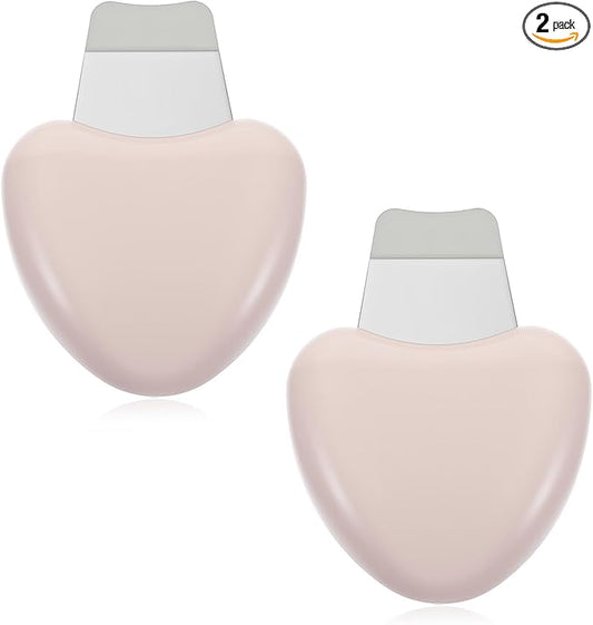 2 PCS Face Spatula Nose Scraper Blackhead Remover Scraper Stainless Steel Pore Cleaner Scrapers Facial Deep Cleansing Tool Skin Care Scrubber Tool for Women Men Birthday Gifts (Skin Color)