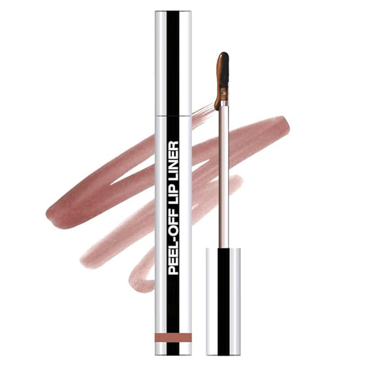 Matte Lip Gloss Stain-Peel Off Lip Liner Tattoo, Brown Peel-Off Lip Tint，Long Lasting Peel Off Lip Stain, Waterproof Transfer-proof Lip Mask Lip Liner Peel Off Lip Gloss,Stayn Lip Makeup.02#