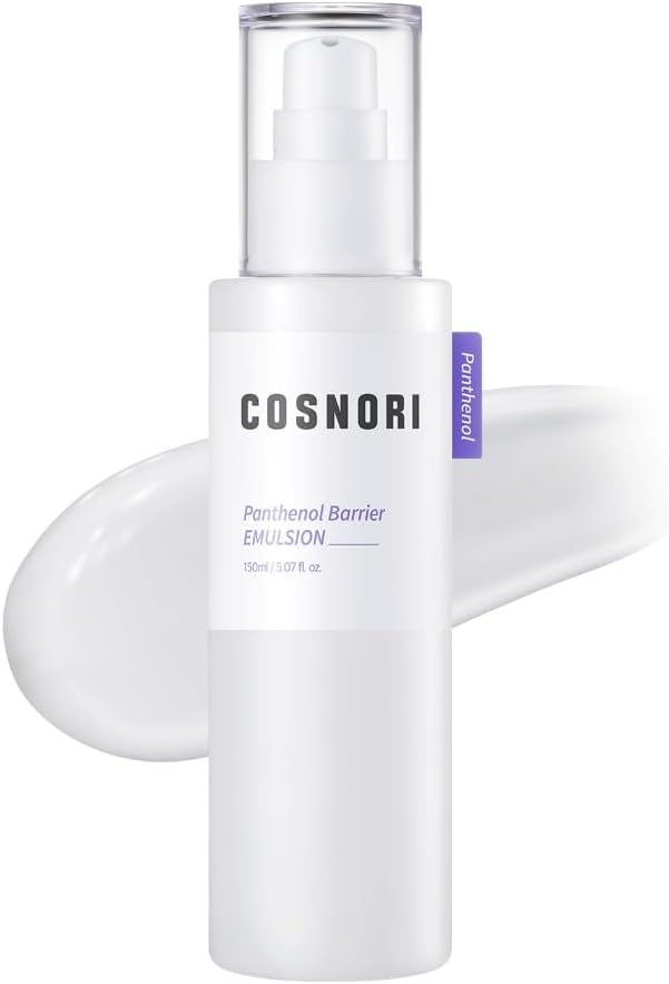 COSNORI Panthenol Barrier Emulsion - Vegan Skin Barrier strengthening Emulsion, Korean Skincare, High Content panthenol, Kakadu Plum Extract, Skin Texture&Hydration Care, 5.07 fl.oz