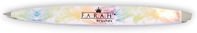F.A.R.A.H. Z-Tweeze Professional Modern Art Stainless Steel Dual Ended Precision Tweezers with Slanted and Pointed Tips