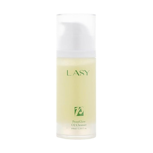 L.ASY ProxiGlow O2 Cleanser (3.4 fl.oz) – Oxygen-Infused Hydrating Facial Wash