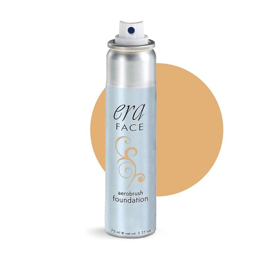 ERA Face spray makeup (R6 Ginger, 2.25 oz) - airbrush foundation, everyday, buildable, professional spray on cosmetics by Era Beauty