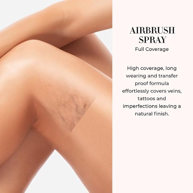 LUMINESS Airbrush Body Coverage - Tattoo Cover Up Makeup - Full Coverage Foundation for Face & Body - Water-Resistant, Long-Wear, Natural Radiant Finish, Fair