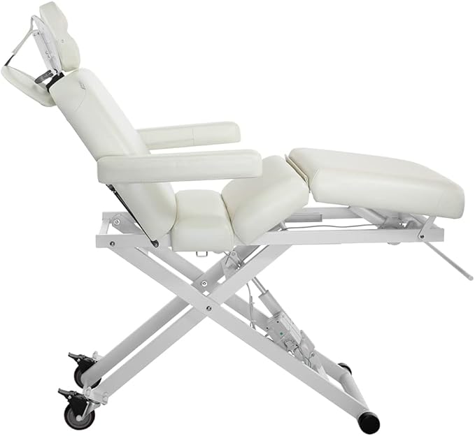 SKINACT Cleo Electric Spa Treatment Table, Facial Massage Bed ADA Compliant (Beige)