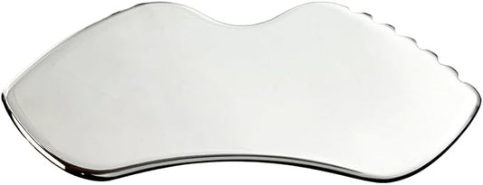 Stainless Steel Gua Sha Facial Tools, Metal GuaSha Lift and Firm Tool with Comb Teeth, Massage Scraping Beauty Tools for Body Facial Skin Care Lymphatic Drainage