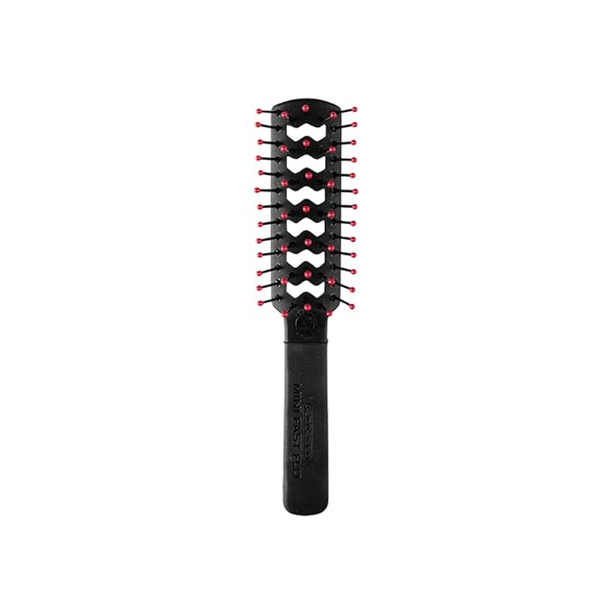 Cricket Static Free Mini Fast Flo Vent Hair Brush - Curling, Blow Drying, Detangling and Styling Wet or Dry Hair, Ideal for Travel, 1.5", Suitable for All Hair Types
