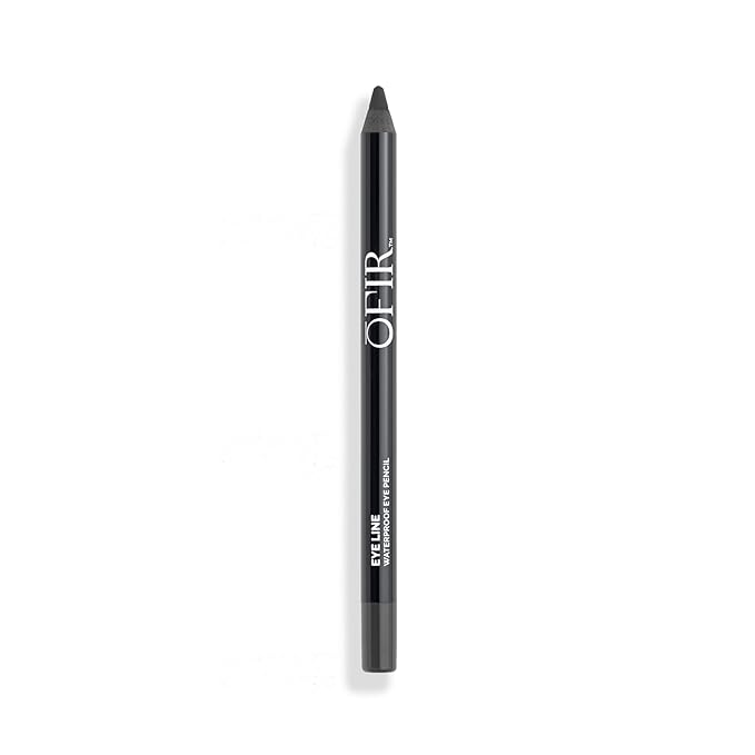 OFIR Waterproof Eye Pencil | Vegan, Cruelty-Free & Smudge-Proof | Creamy Gel Formula for Smooth Application | Long-Lasting, Full-Coverage, Precise Eyeliner Pencil (Ink- Soft Black)