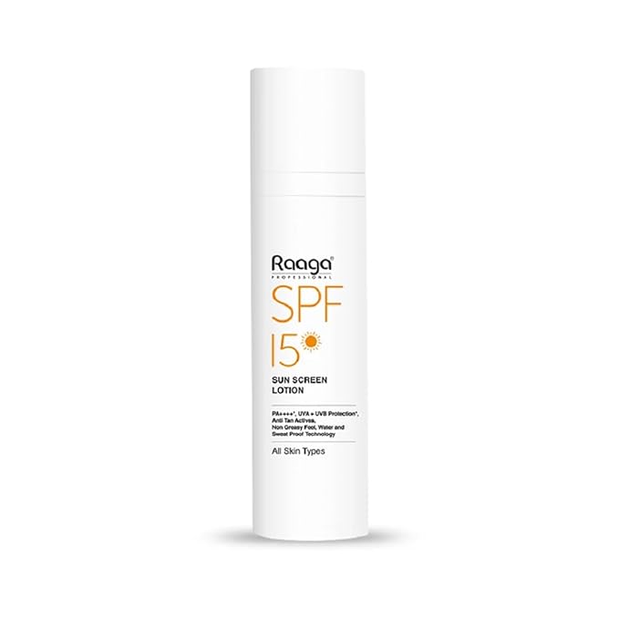 SPF 15 Sunscreen Lotion | 1.86 Fl Oz (55 ml) | with Broad Spectrum UVA & UVB Rays Protection | Waterproof & Non Greasy Sunblock Lotion