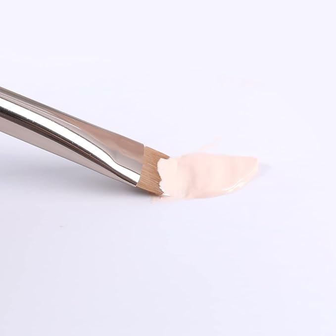 ENERGY Flat Eyeliner Eyebrow Concealer Brush Pro Flat Definer Firm Stiff Thin Synthetic Bristle Precision Lash Liner Brow Conceal for Defining Shaping Eyebrows with Gel Powder Cream Cake Makeup 212
