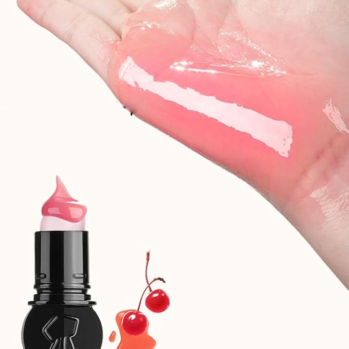 1 PC Macaron Canned Lip Essence High Glossy Lip Jelly, Mirror Effect Lip Glaze Mirror Effect Lip Balm, Moisturizing & Plump Lip Gloss (L02, 6g)