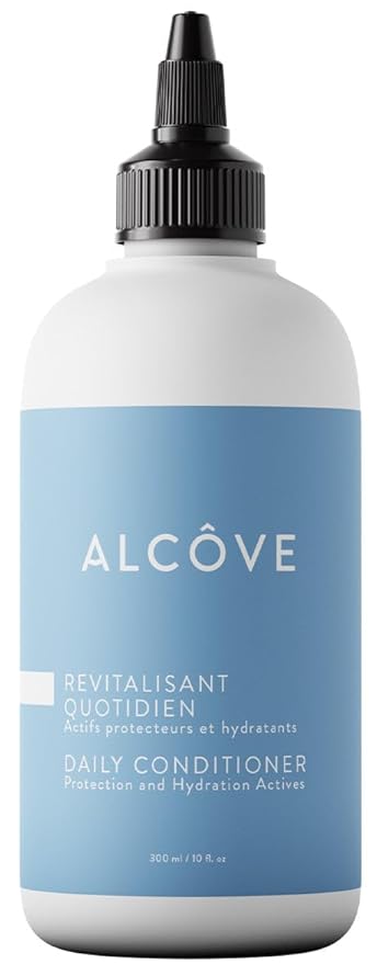 Alcôve - Daily Conditioner - All Hair Types - Lightweight Care - Anti-frizz - With Argan Oil and Mango Extract - Color-Safe - Sulfate-Free - 10oz