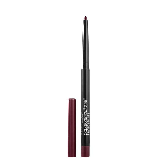 Maybelline Color Sensational Shaping Lip Liner with Self-Sharpening Tip, Plum Passion, Wine Plum, 1 Count