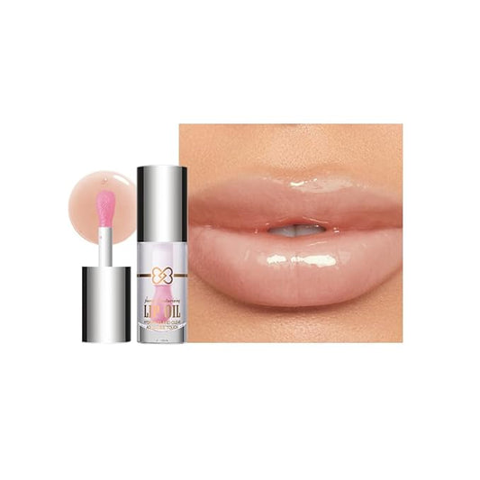 Nourishing Lip Oil, Deep Moisturizing Lip Balm Liquid, Non-Sticky High Shine Lip Gloss, Hydrating Lip Tint for Soft, Smooth, Healthy-Looking Lips, Lightweight Glossy Lip Care for Daily Use-6#