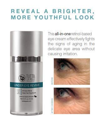 Under Eye Repair Cream - All-Trans-Retinol UNDER EYE REVIVE Anti Aging Eye Cream For Dark Circles And Puffiness, Under Eye Bags, Fine lines, Wrinkles - 0.5 Oz