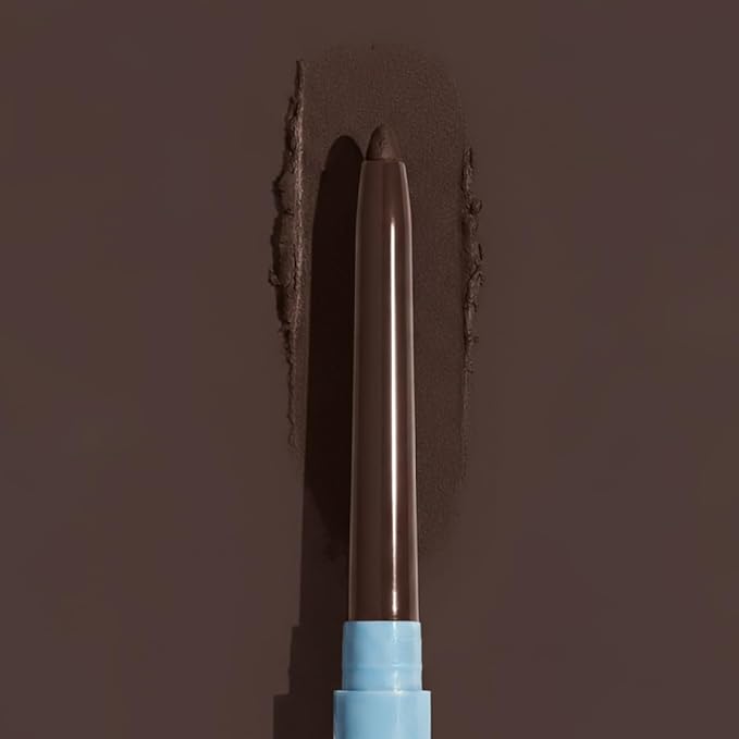 PRIME PROMETICS PrimeEyes Glide Eyeliner for Mature Women – Water-Resistant, Long-Stay and Mess-Proof – Gel Cream Texture, Discreet Sharpener and Effective Smudger (Wood (brown))