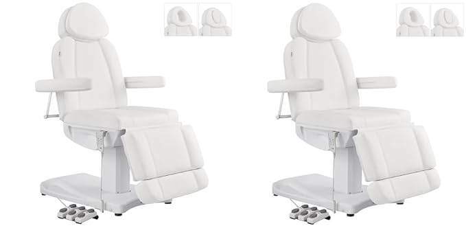 Full Electrical Medical Aesthetic Chair Facial Beauty Bed Podiatry Doctors Office Chair with 3 Motors INK