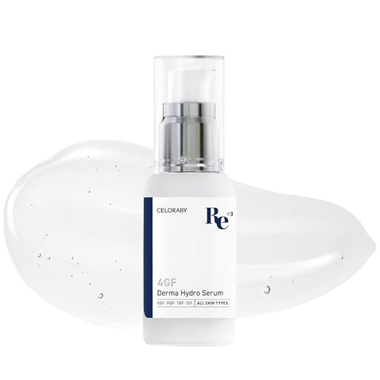 CELORABY 4GF Derma Repair Hydro Serum - Hydrating Serum with Quadruple Peptides, Niacinamide, and Hyaluronic Acid for Smooth, Healthy-Looking Skin (1.01 fl. oz)