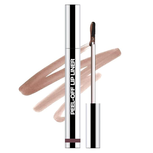 Matte Lip Gloss Stain-Peel Off Lip Liner Tattoo, Dark Brown Peel-Off Lip Tint，Long Lasting Peel Off Lip Stain, Waterproof Transfer-proof Lip Mask Lip Liner Peel Off Lip Gloss,Stayn Lip Makeup.05#