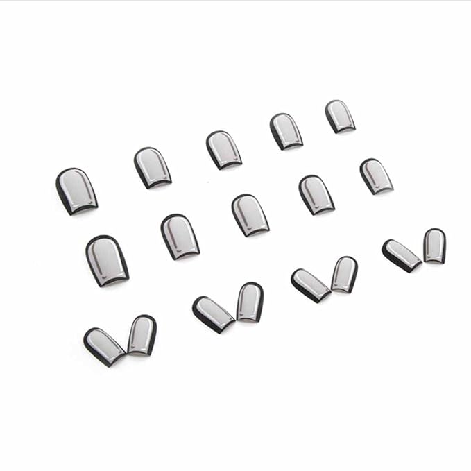 Black Press on Nails Comic Medium Long, Acrylic Fake Nails Square Cartoon False Nails,Artificial Nails for Women and Girls 24 pcs