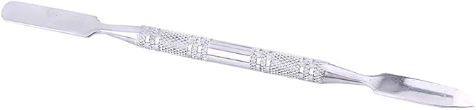 Mixing Palette Small Stainless Steel Makeup Palette Rec Shape Mixing Plate Tools with Spatula Nail Art Palette for Blending Cosmetic Shades