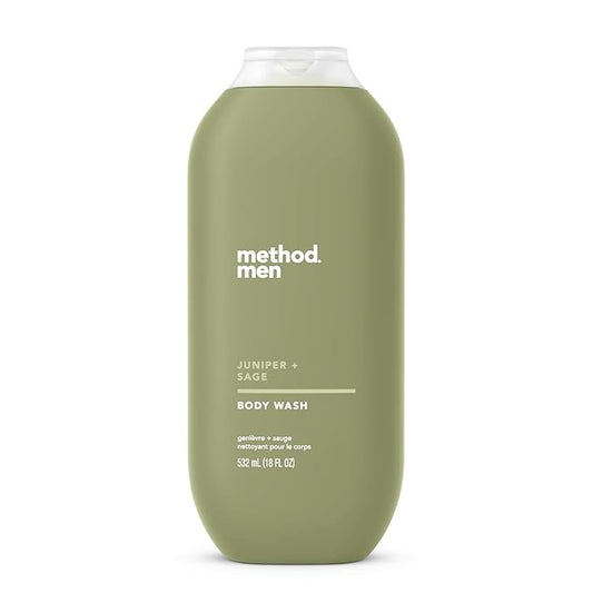 Method Men Body Wash, Juniper + Sage, Paraben and Phthalate Free, 18 fl oz (Pack of 1)