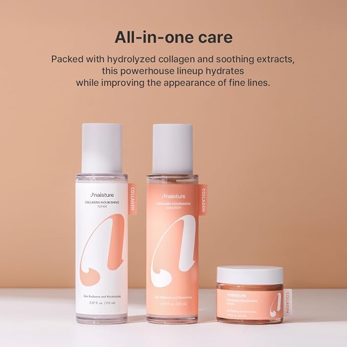 Naisture Collagen Emulsion Lightweight Face Moisturizer for Layering Hydration, & Skin Barrier Support