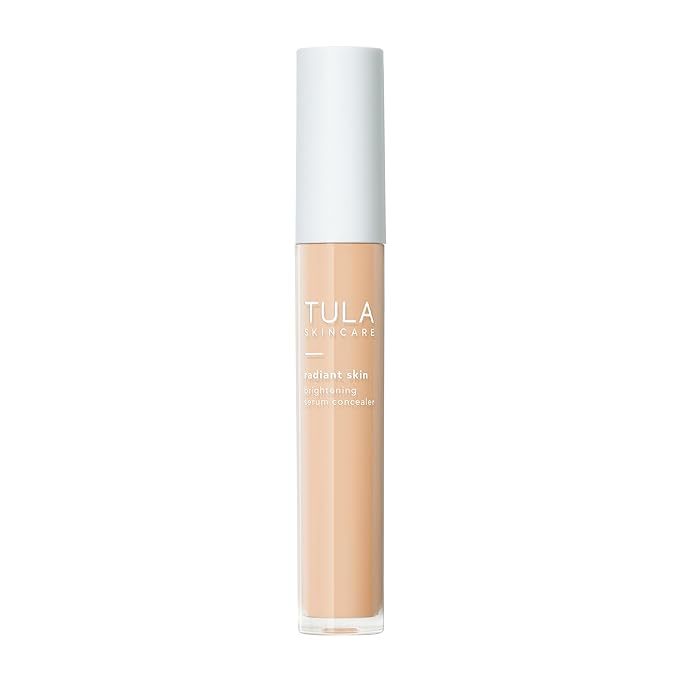 TULA Skin Care Radiant Skin Brightening Serum Concealer - Conceals Dark Circles & Discoloration, Longwearing & Crease-Resistant, Brightens the Appearance of Skin Over Time, Shade 105, 0.18 fl oz.