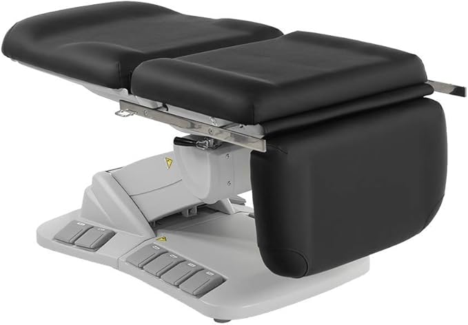 SKINACT Kana Electric Treatment Table with Stirrups Included (Black)